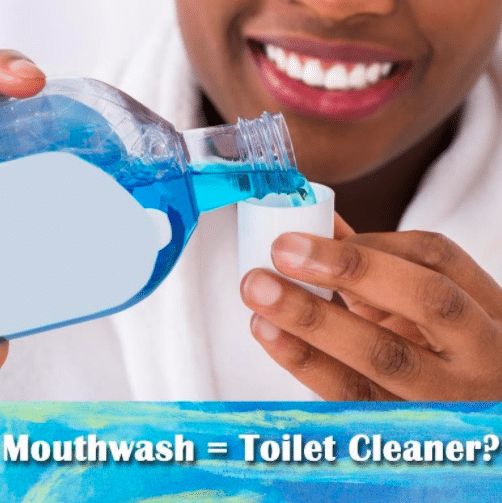 Mouthwash toilet cleaner