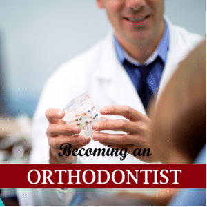 Orthodontist with jar